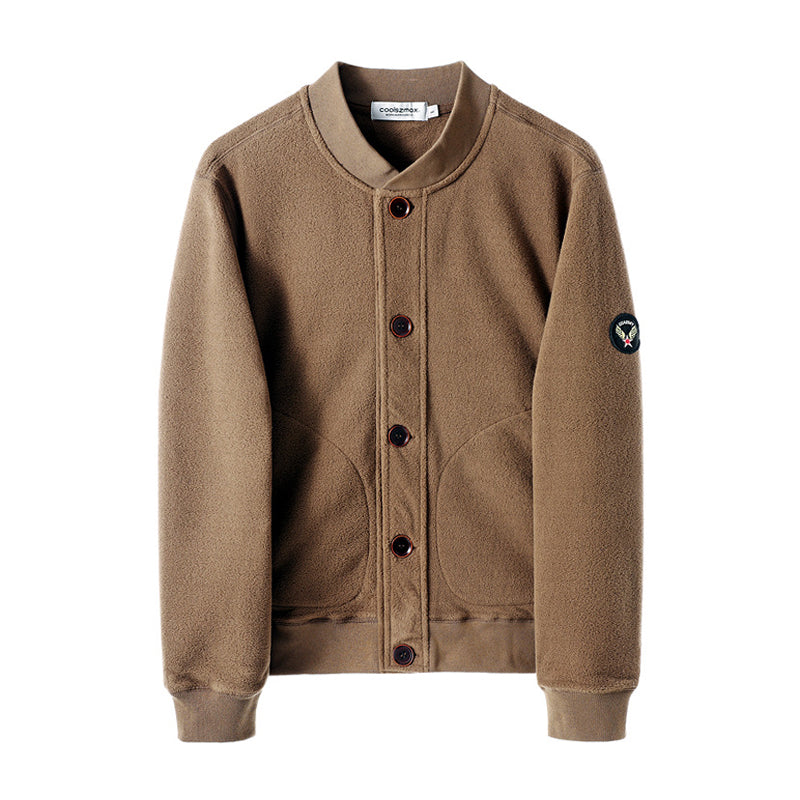 MA-1 Baseball Collar Fleece Jacket