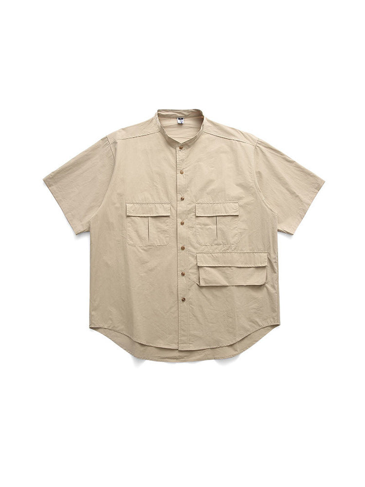 Cityboy 多ポケヘムライン無地シャツ