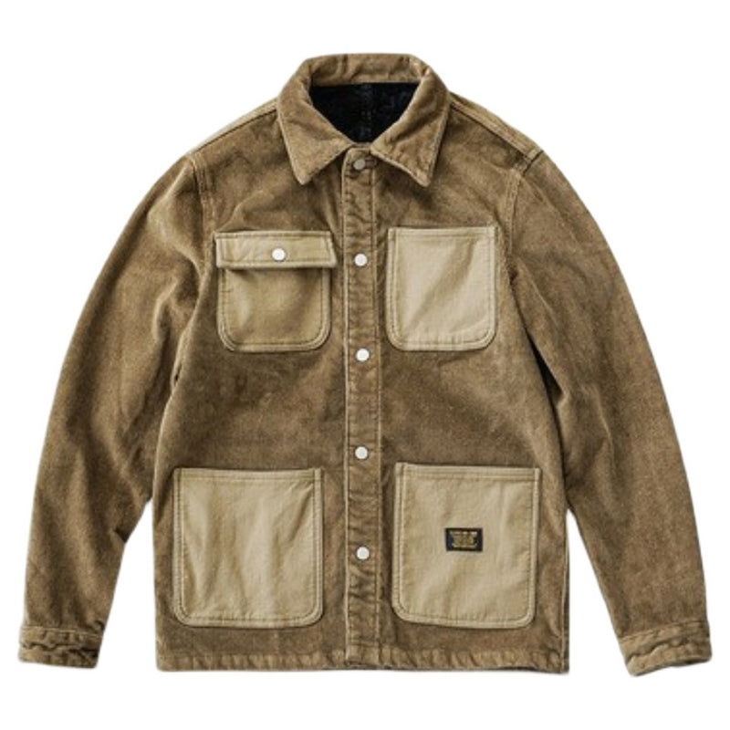 MULTI POCKET brushed back corduroy jacket