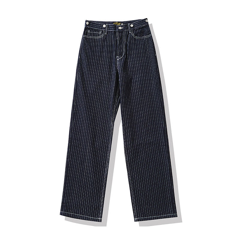 Two-way wide denim pants