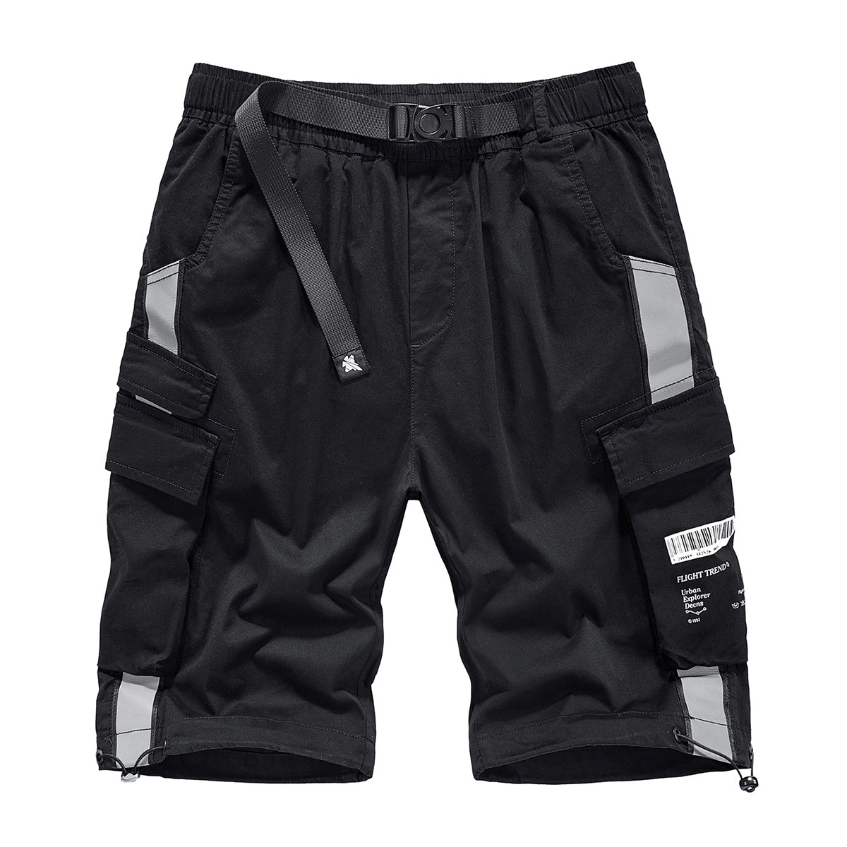 Reflective strap combination Functional cargo shorts