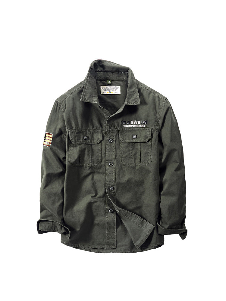 3色選べ60's U.S.ARMY コットンユーティリティーシャツ