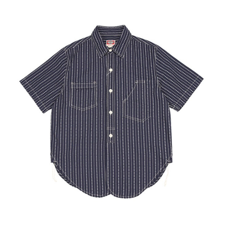 WABASH discharge heart dot work shirt