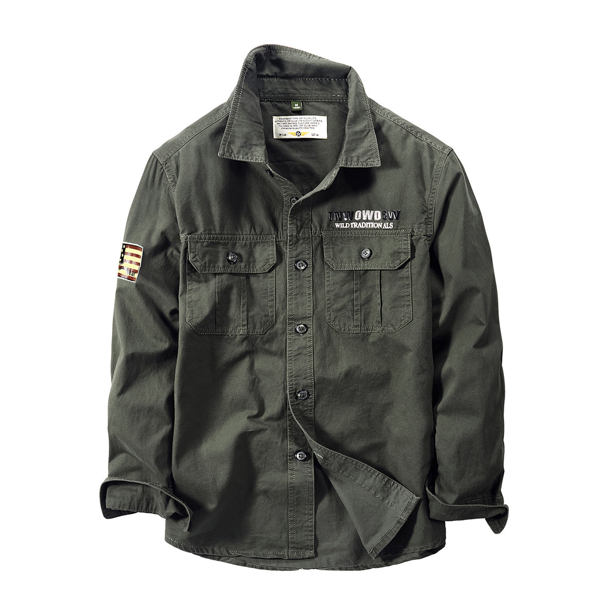 3色選べ60's U.S.ARMY コットンユーティリティーシャツ