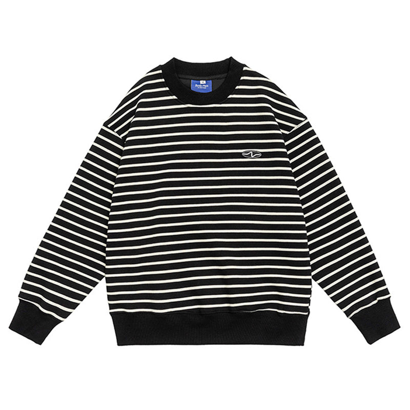 Single border cool neck sweat