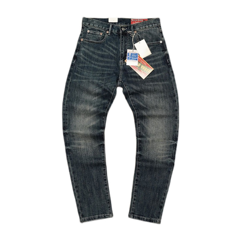 Heavyweight vintage straight denim pants