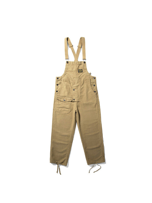 Cotton moleskin deck overalls