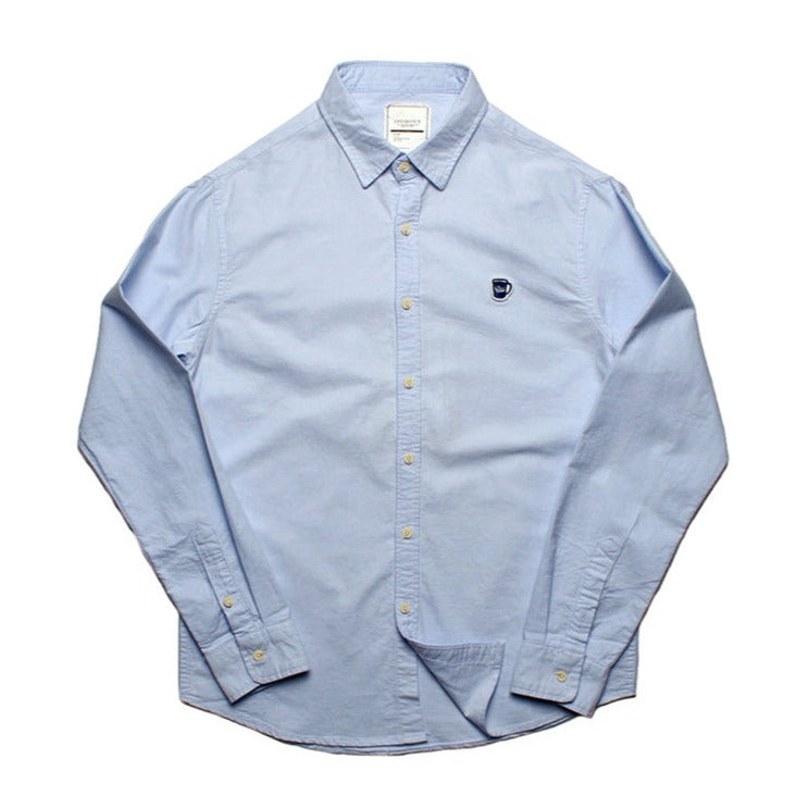 mini cup embroidery oxford work shirt