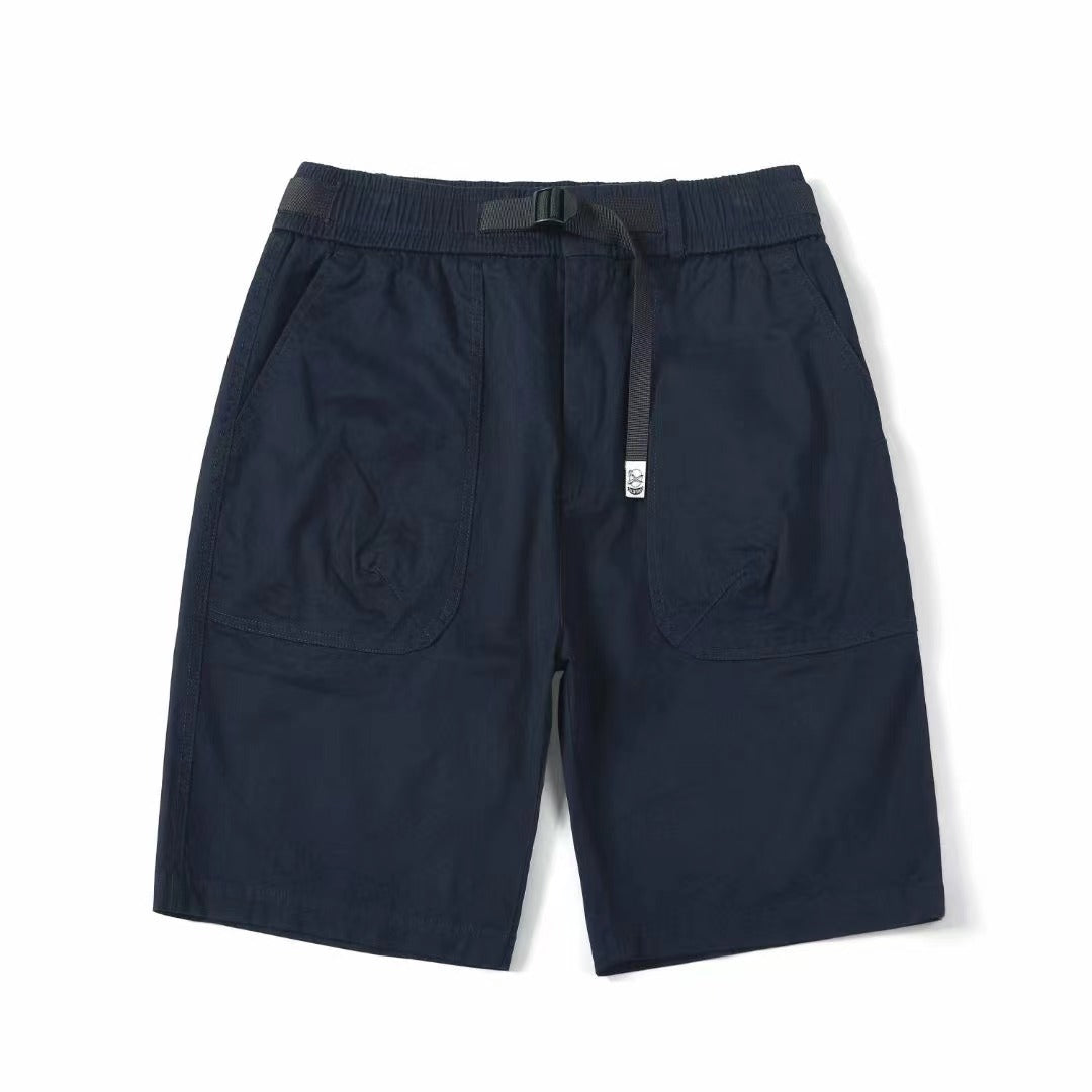 belted military shorts