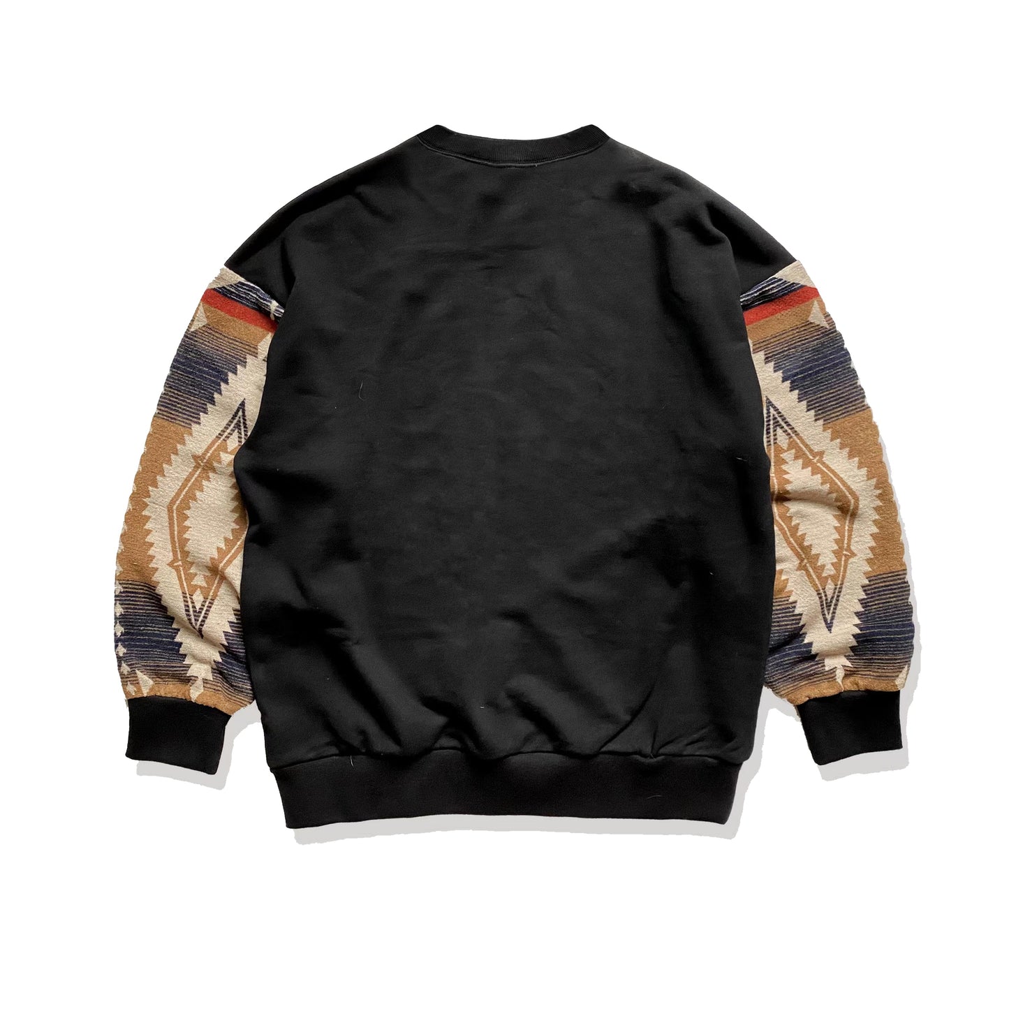 NAVAJO sleeve patchwork back pile sweat