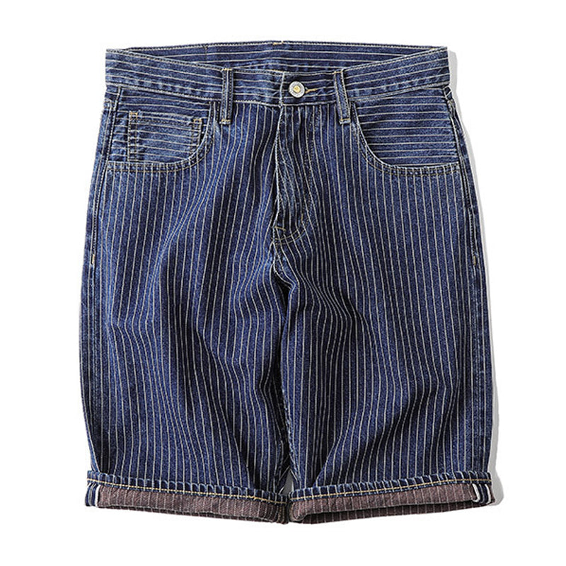 Wabash stripe 11oz denim shorts