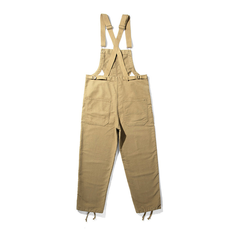 Cotton moleskin deck overalls