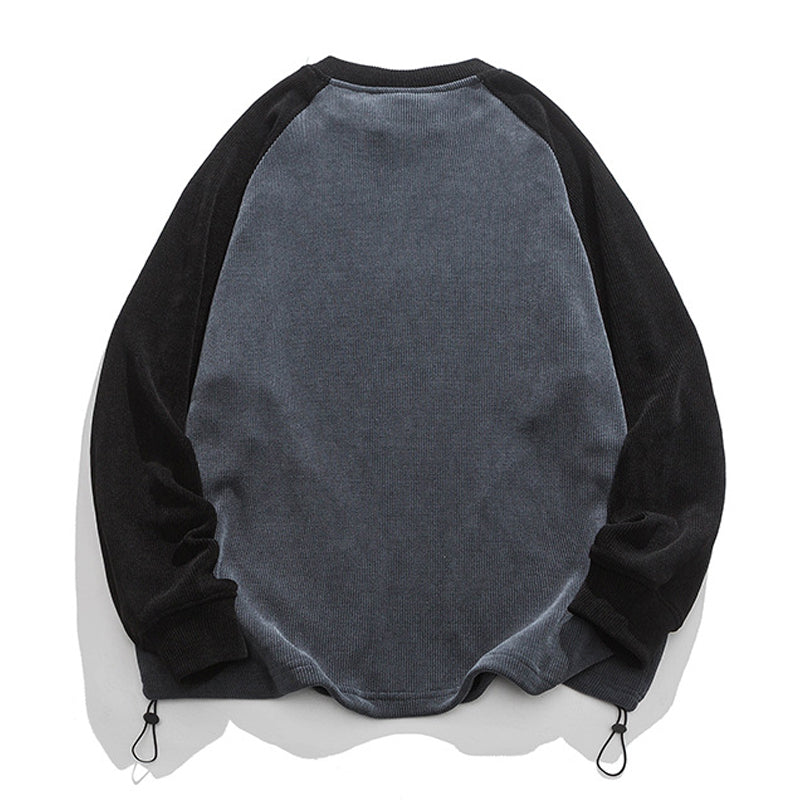Raglan Color Corduroy Sweat
