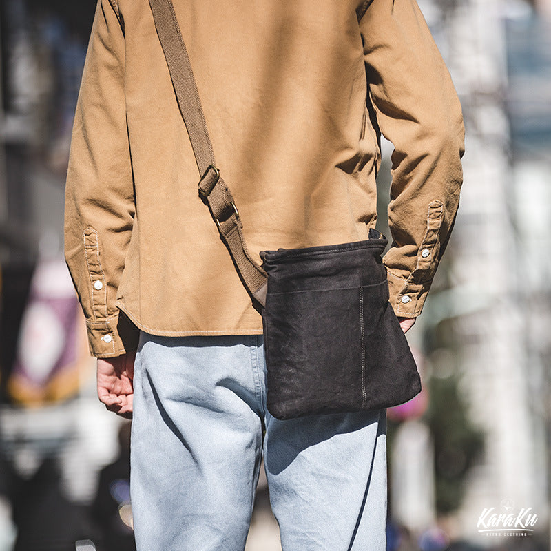 WAXED CANVAS 撥水加工クロスボディバッグ