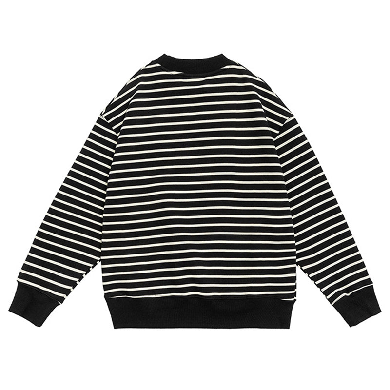 Single border cool neck sweat