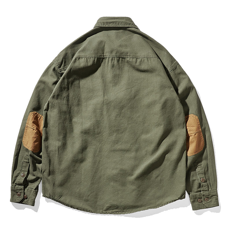 Color scheme patch heavyweight work shirt