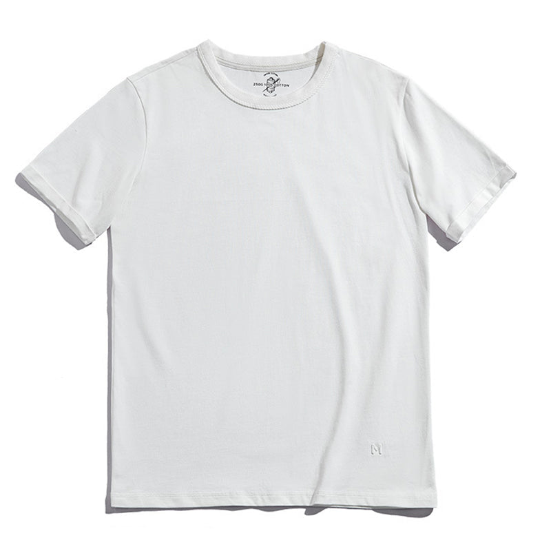Heavyweight 100% cotton plain T-shirt