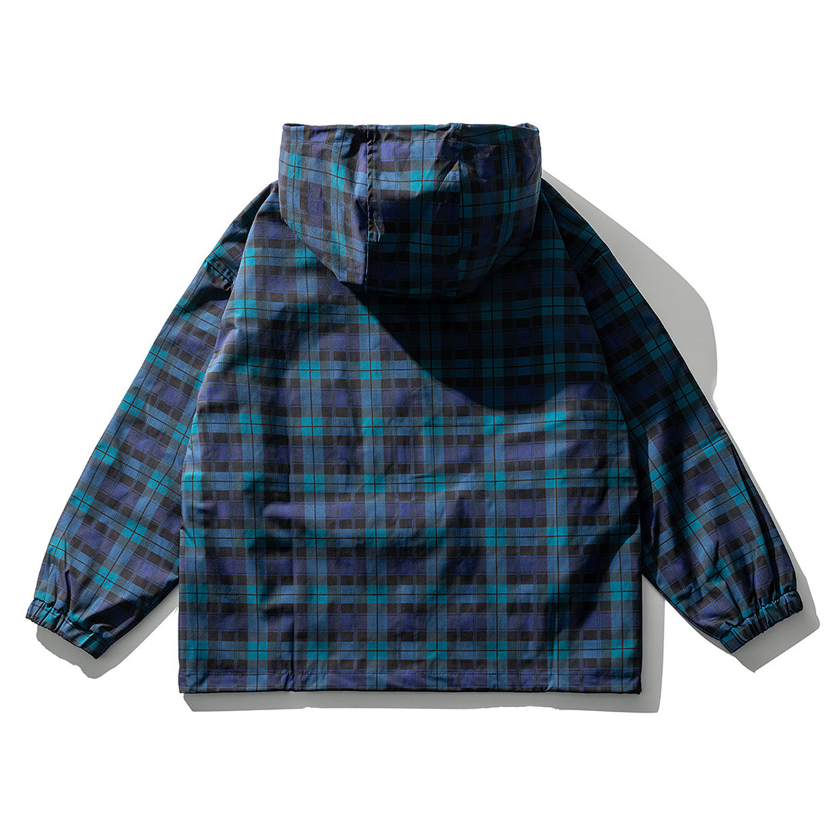 Tone-on-tone plaid mountain parka