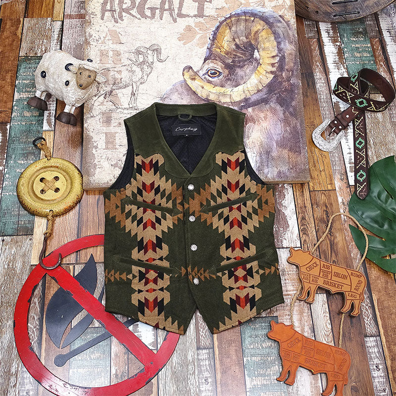 NAVAJO Navajo suede vest