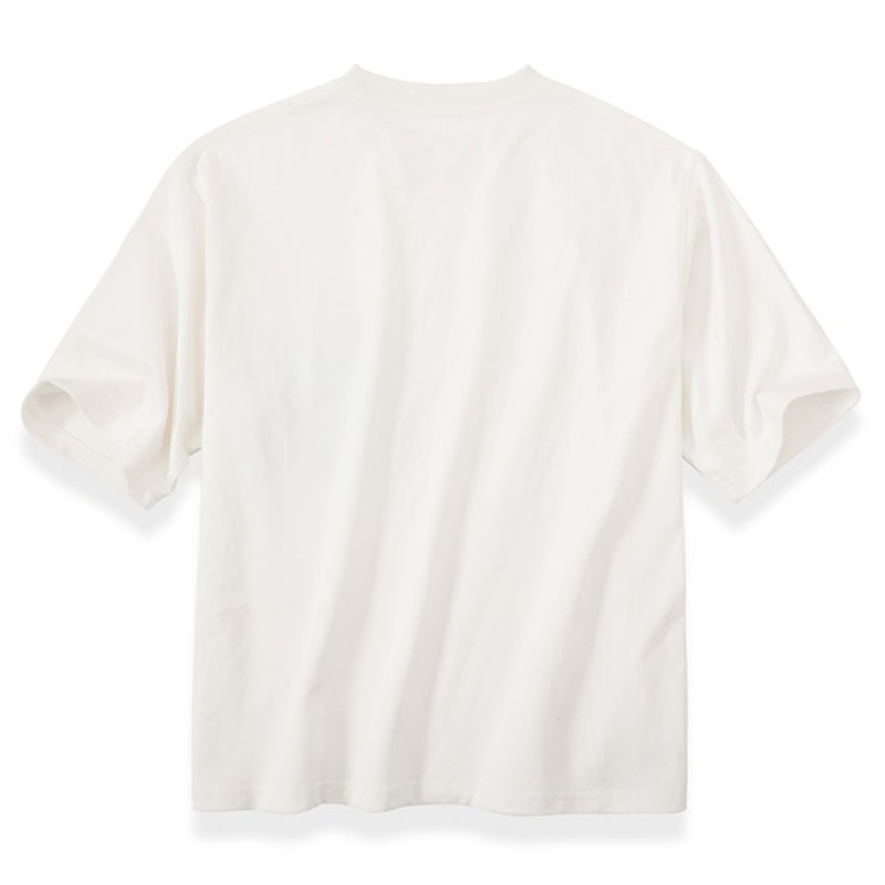 360g Heavyweight White T-shirt Military Pocket