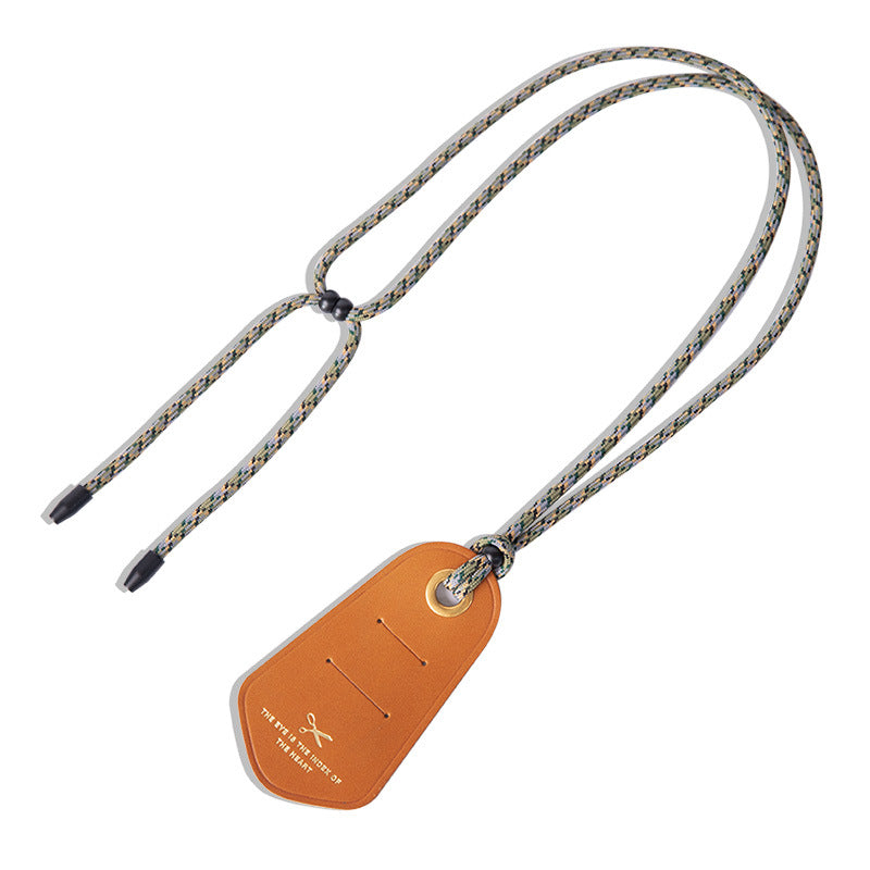 neck leather glasses holder