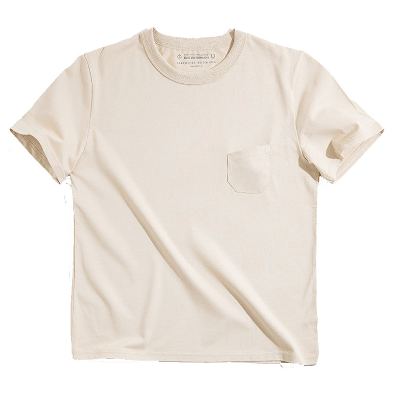無地 トリプルステッチTシャツ