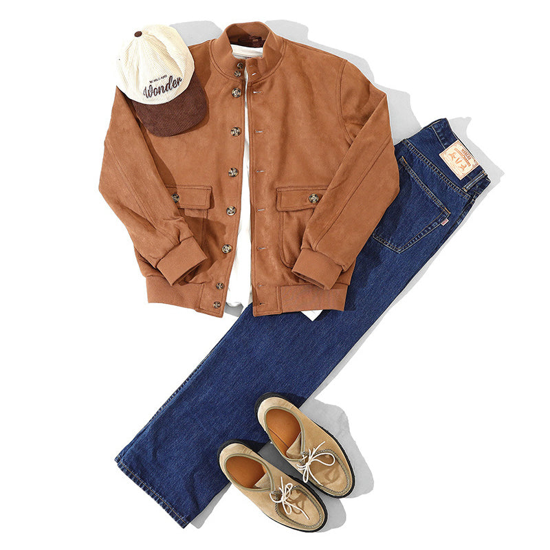 AIR CORPS TYPE A-1 suede flight jacket
