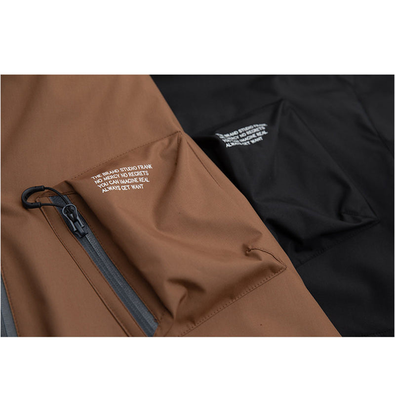 3D pocket hooded outdoor jacket
