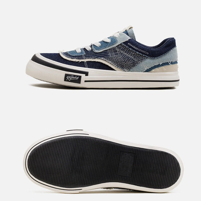 Sashiko BORO x denim sneakers