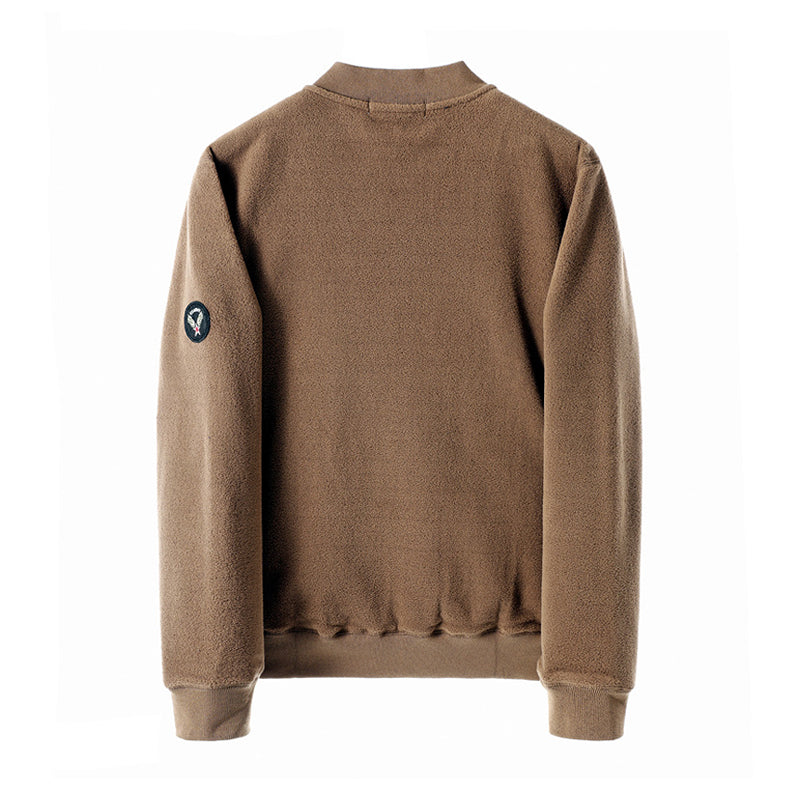MA-1 Baseball Collar Fleece Jacket