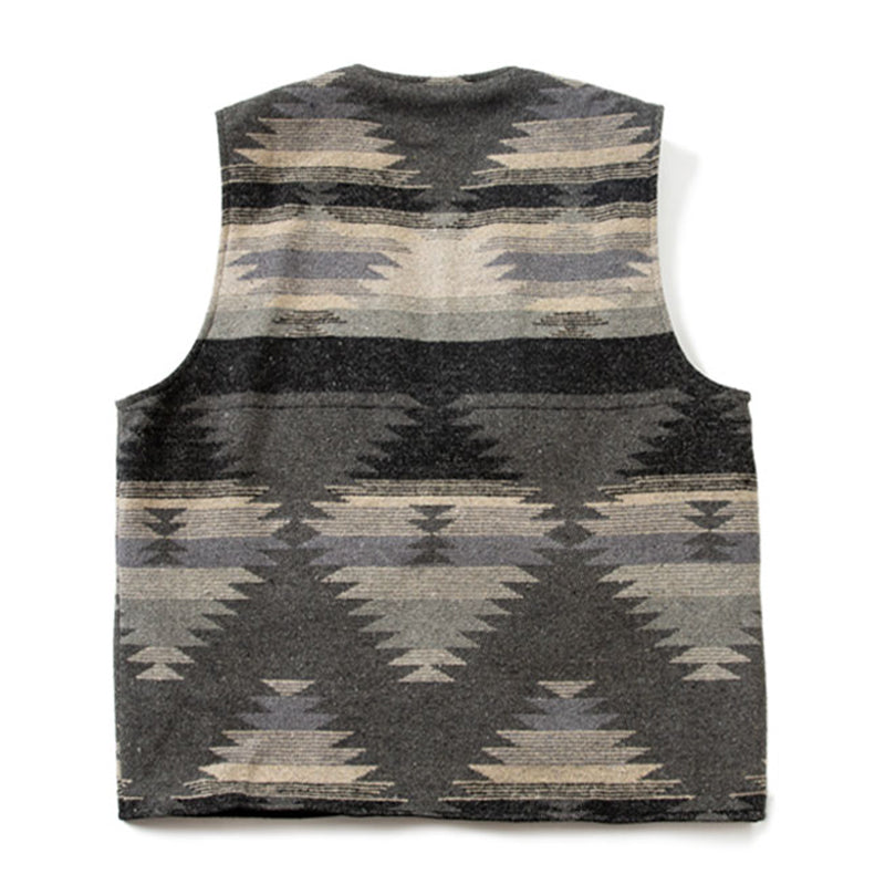 NAVAJO Indian Geometric Print Vest
