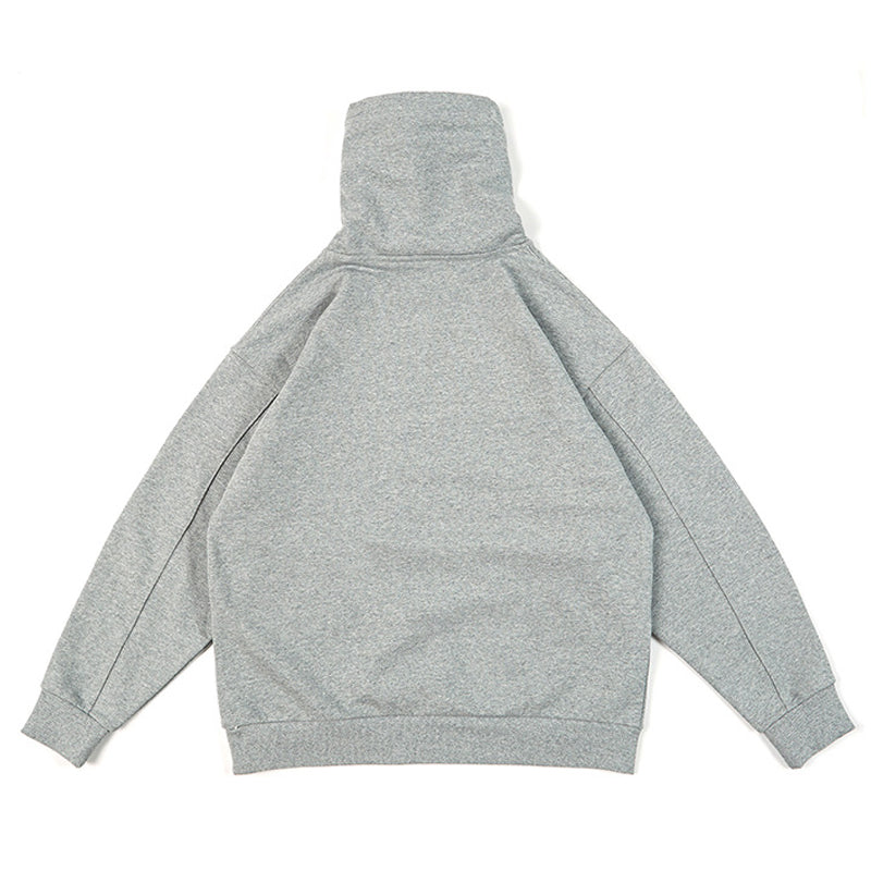Off turtleneck sweat with drawcord