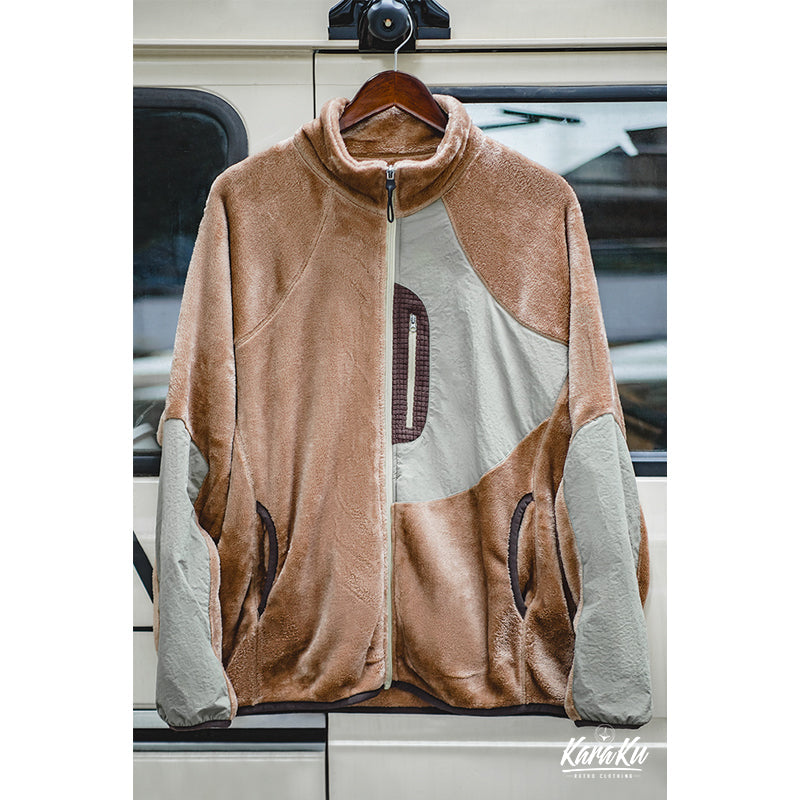 URBAN OUTDOOR フリースパッチワークジャケット