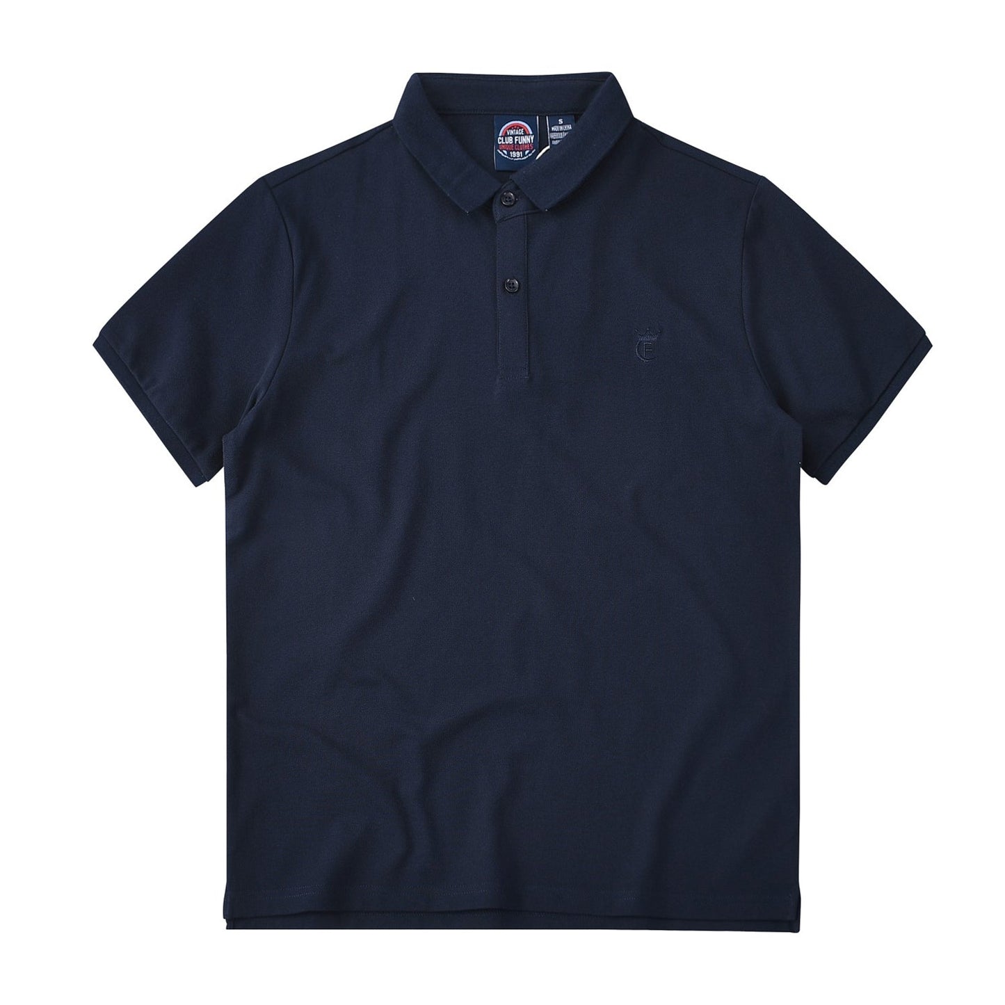 4 colors to choose from Basic polo shirt with embroidery
