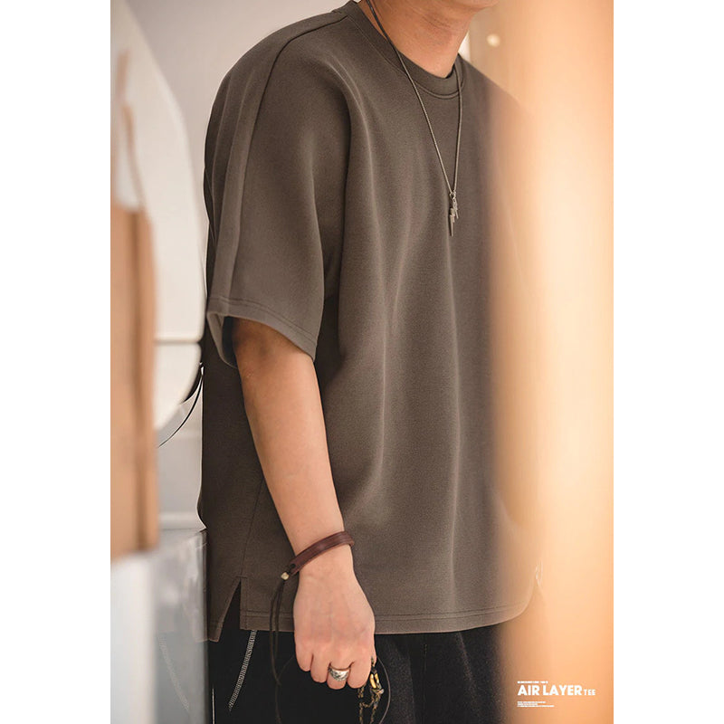 Air layer T-shirt half sleeve