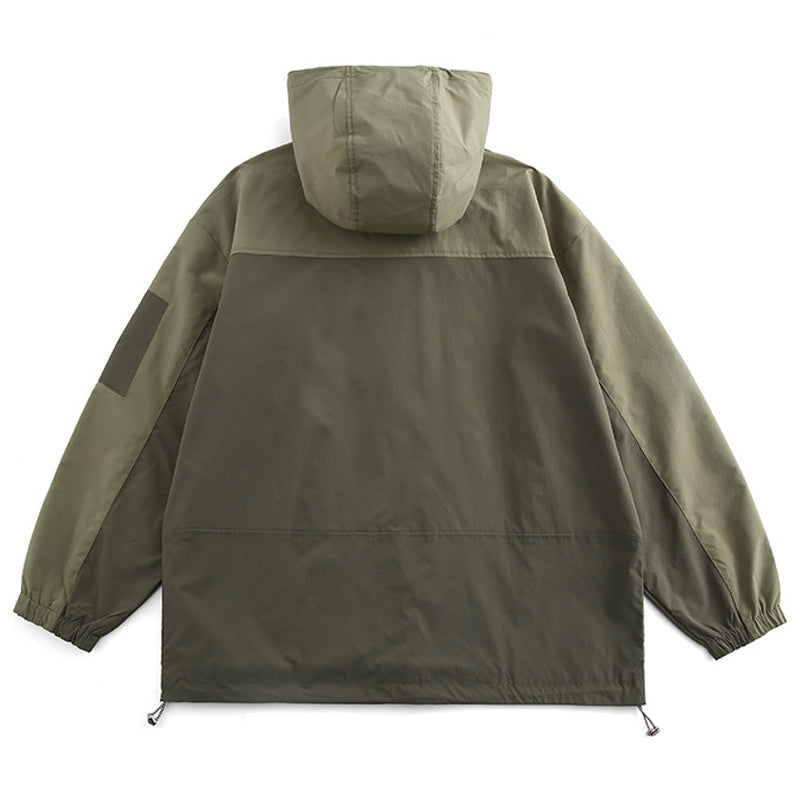 contrast collar mountain parka