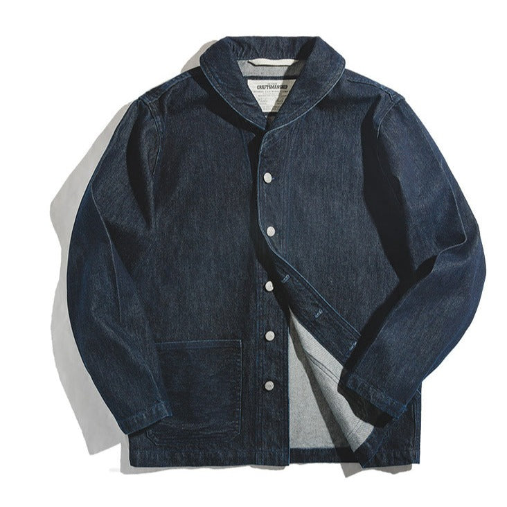 Simple classic denim jacket coverall
