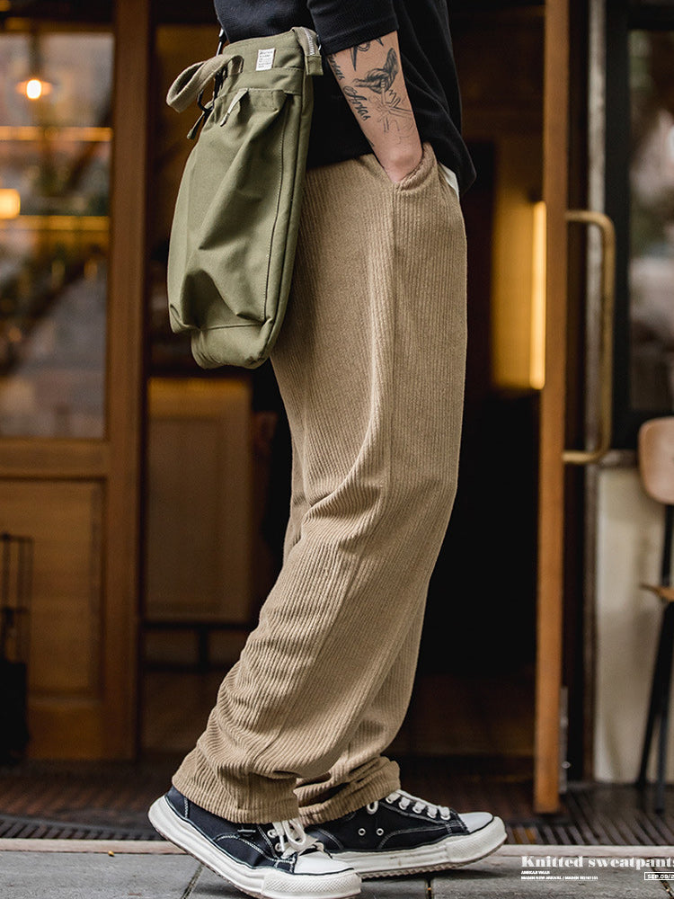 jacquard knit sweatpants