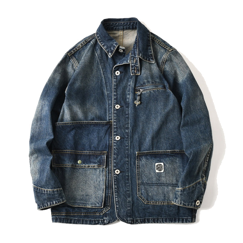 Sand wash 13OZ denim jacket