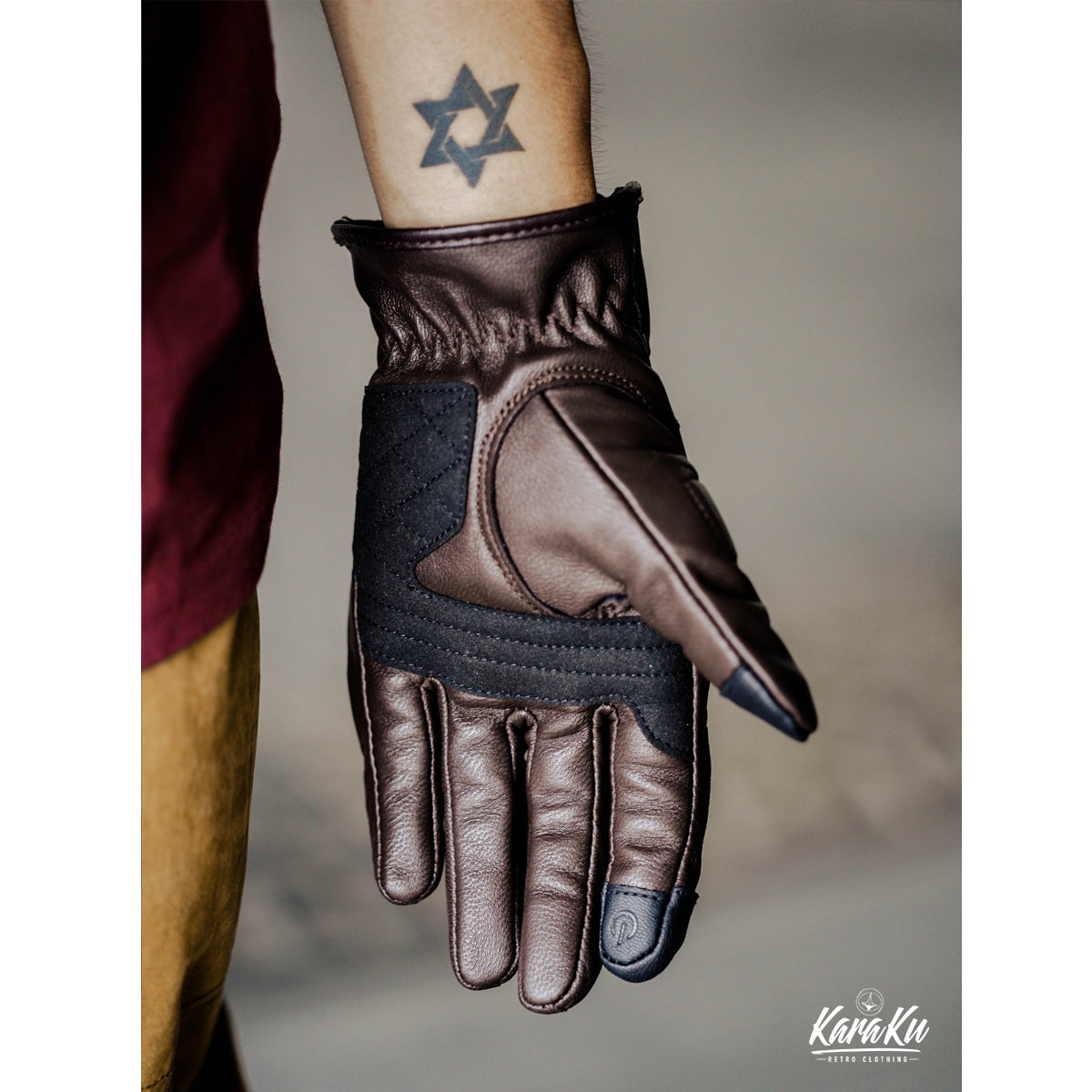 MOTO GLOVES 羊革バイカーグローブ スマホ対応