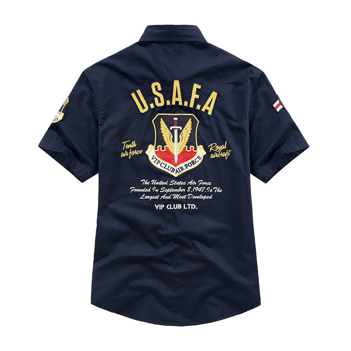 U.S.A.F.A 刺繡入り半袖シャツ