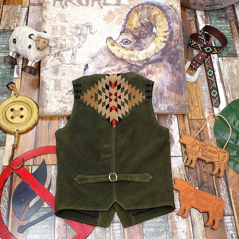 NAVAJO Navajo suede vest