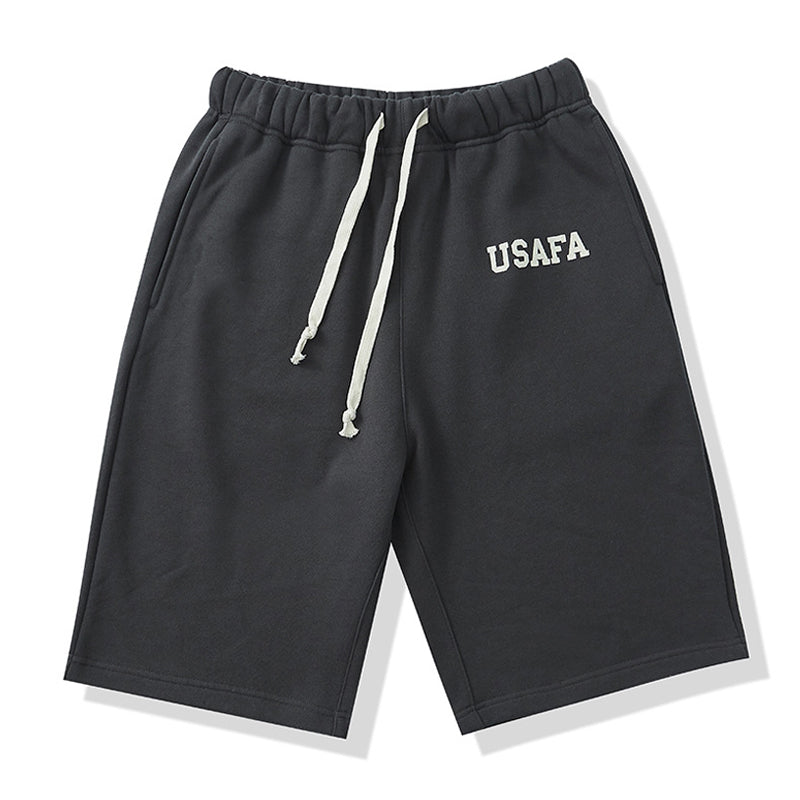 "USAFA" cotton sweat shorts
