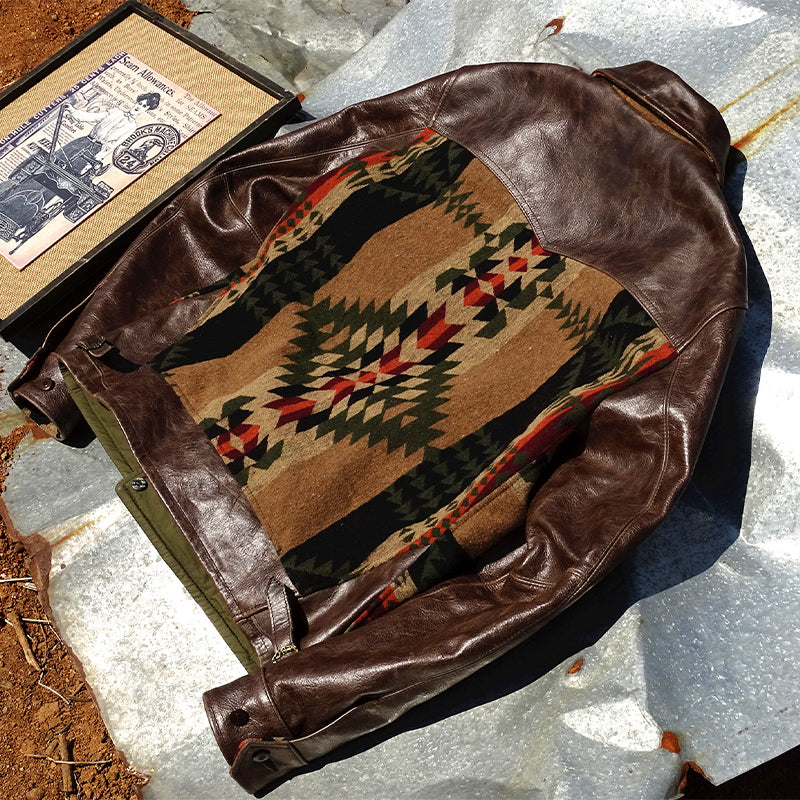 NAVAJO Navajo waxed leather jacket S-5XL
