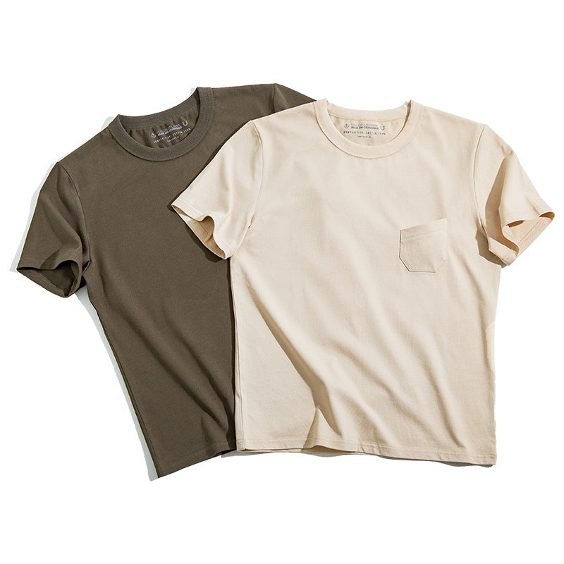 無地 トリプルステッチTシャツ