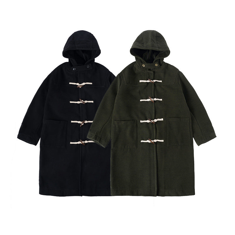 wool-like duffle coat