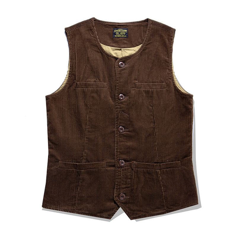 vintage corduroy work vest
