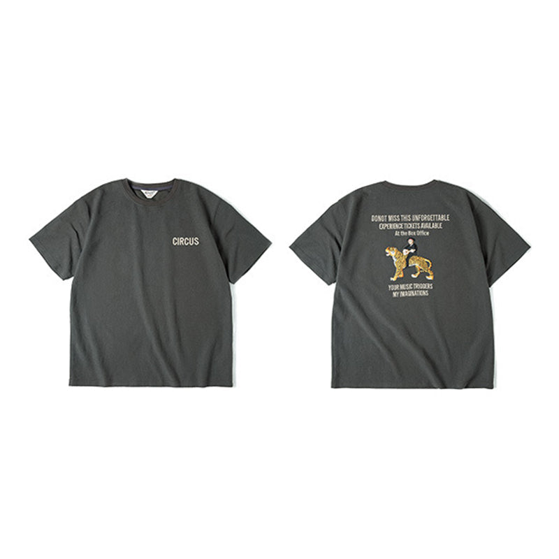 Heavyweight tatami stitch embroidered T-shirt