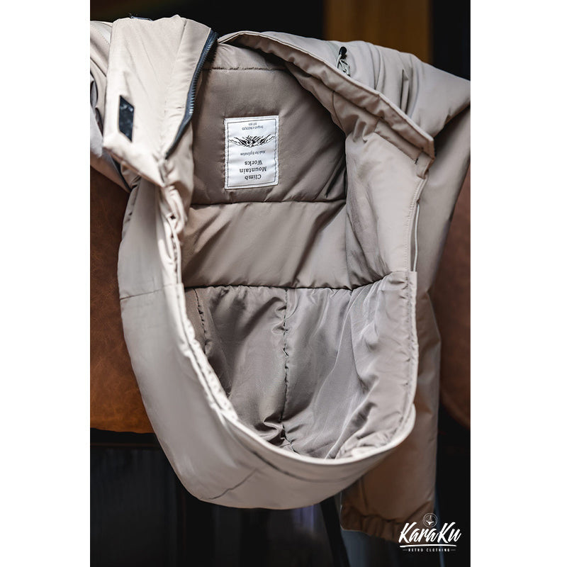 Gorpcore Style padded mountain parka