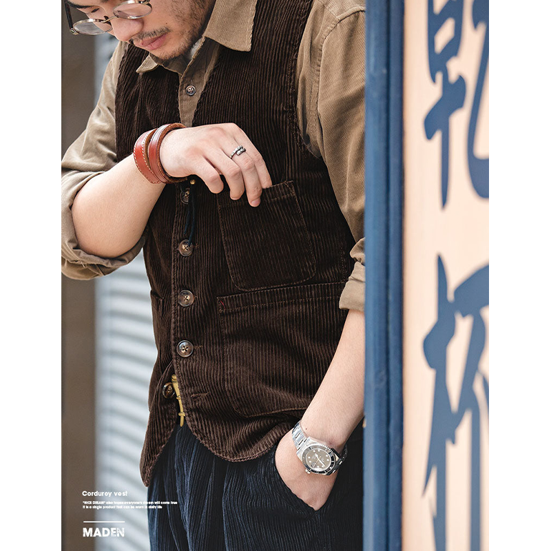 corduroy vest